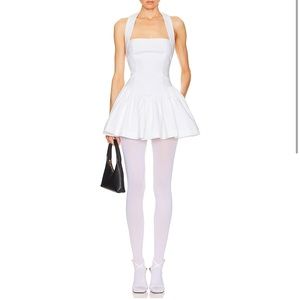 Helsa Faille Halter Mini Dress (sold out)